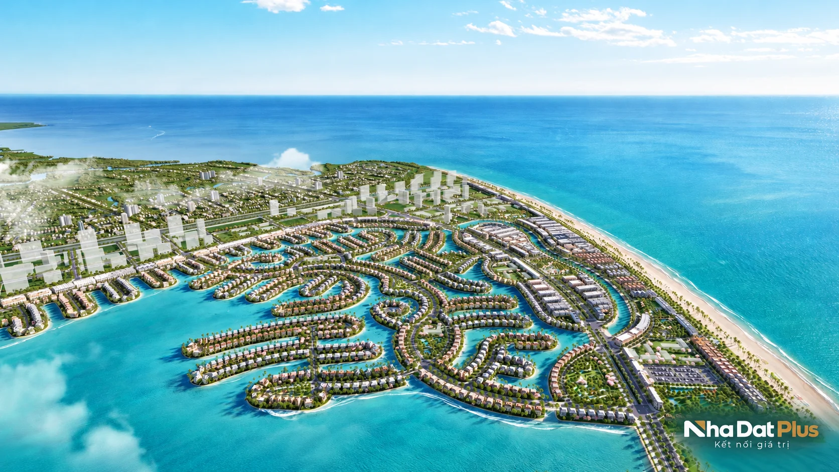 Phối cảnh tổng quan dự án Vinhomes Green Paradise Cần Giờ nhìn từ trên cao